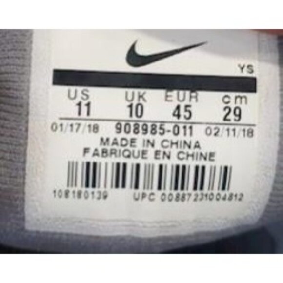 Nike Men's Flex Experience‎ RN 7 Wolf Grey Black Size 11 - Picture 5 of 5